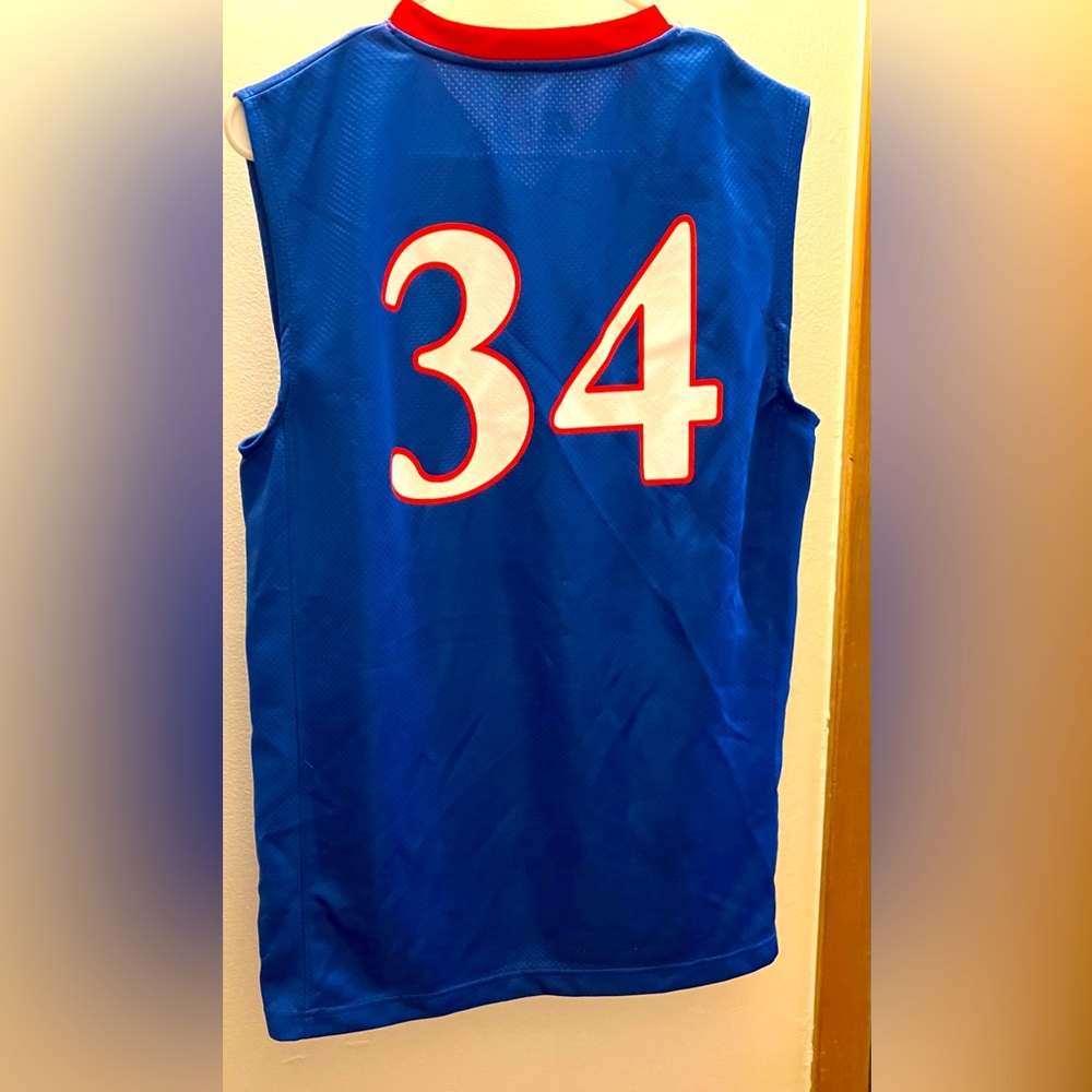 Russell Kansas Jayhawks 34 Paul Pierce Basketball Jersey Tank Top Shirt Large - Picture 2 of 3